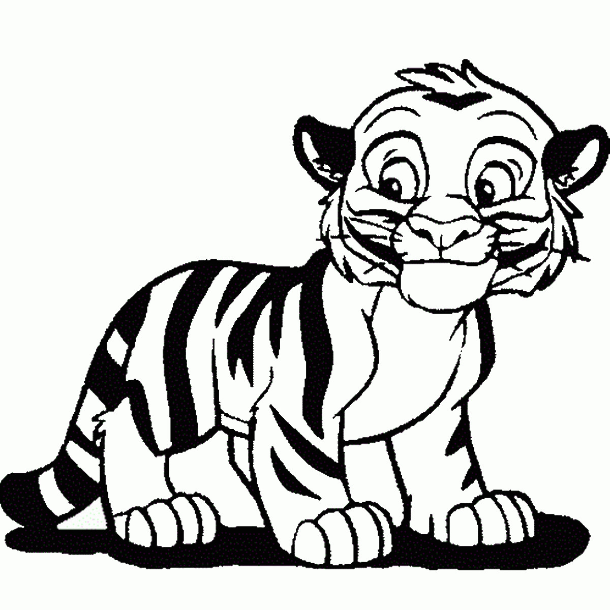 Tiger Coloring Pages For Kids
 Tiger Coloring Pages