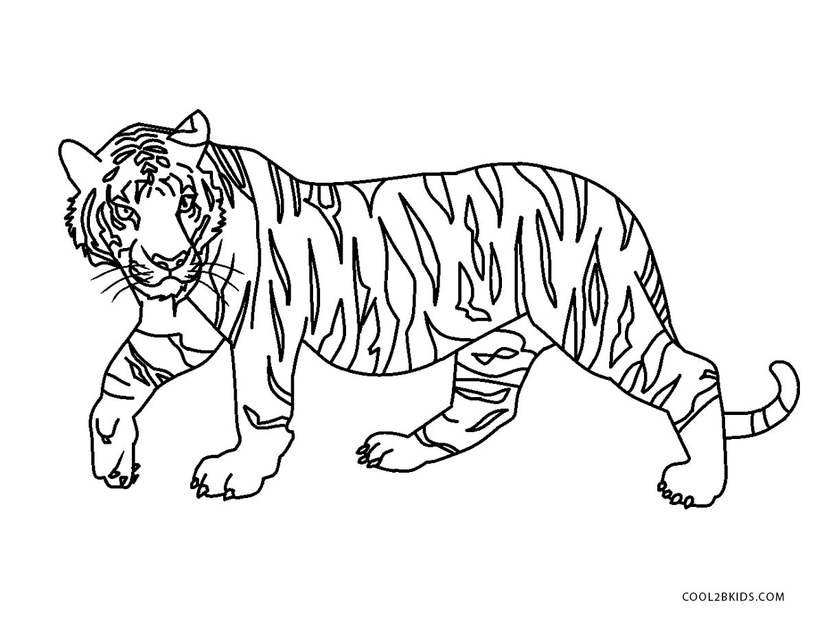 Tiger Coloring Pages For Kids
 Free Printable Tiger Coloring Pages For Kids