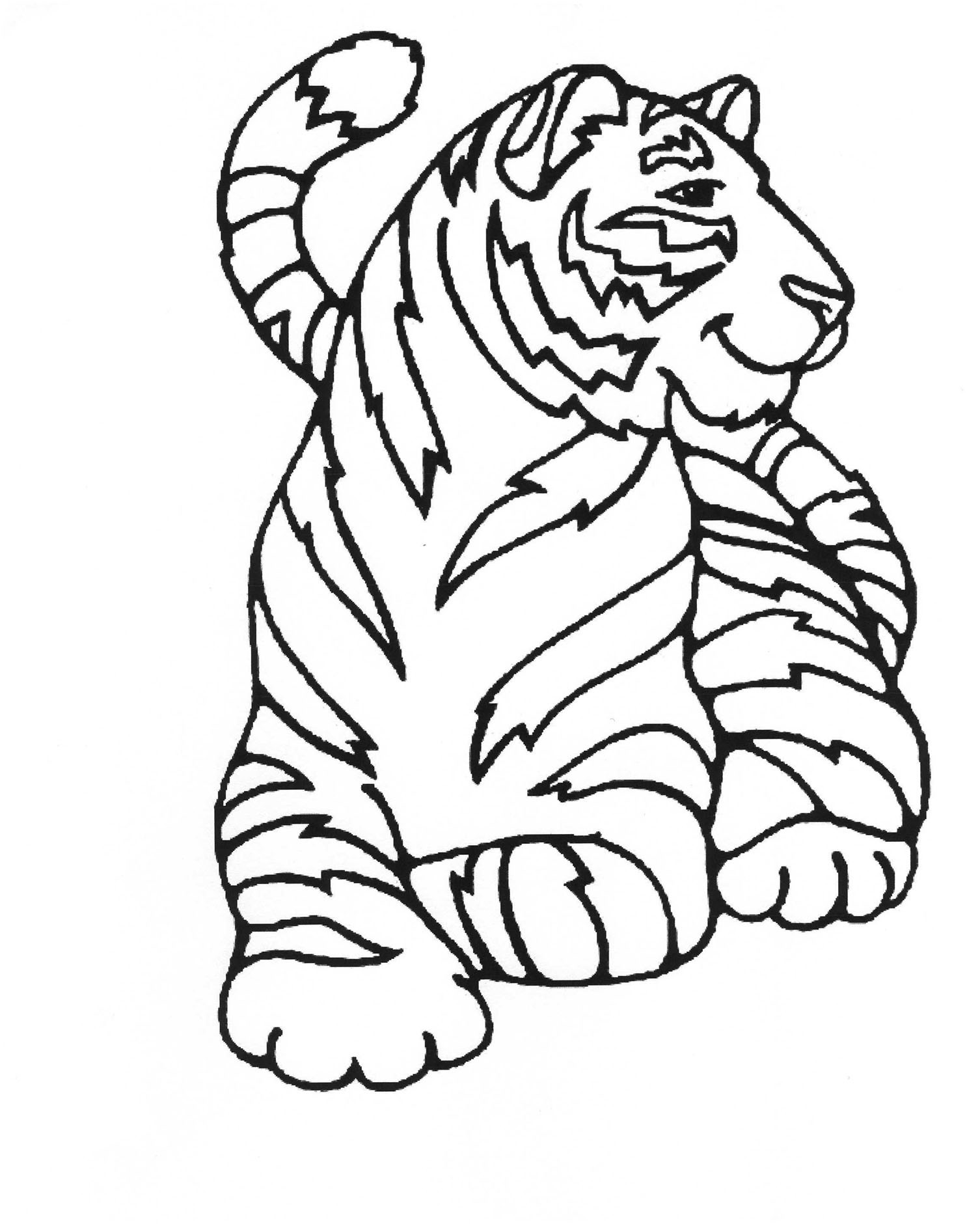 Tiger Coloring Pages For Kids
 Tigers for children Tigers Kids Coloring Pages