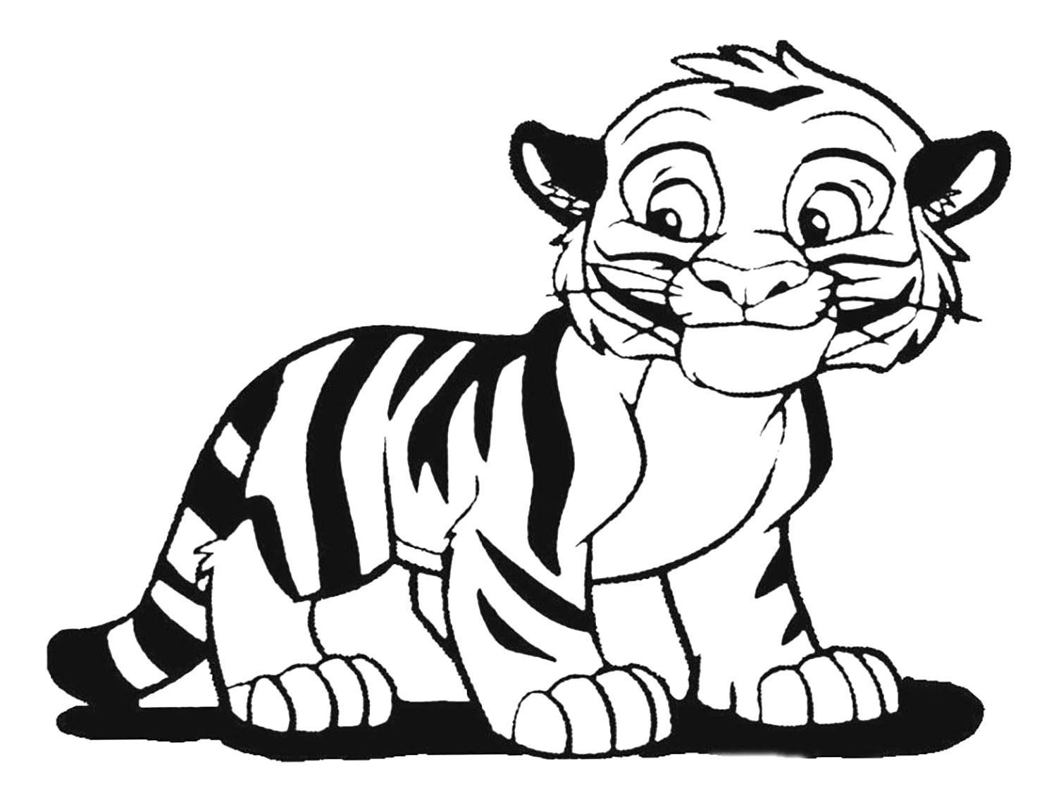 Tiger Coloring Pages For Kids
 Tigers for children Tigers Kids Coloring Pages