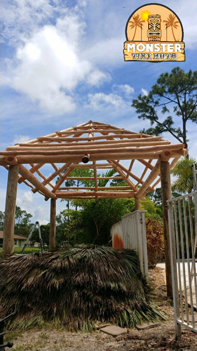 Tiki Paradise In Your Backyard
 Premier Tiki Hut Builders in Loxahatchee Florida Monster