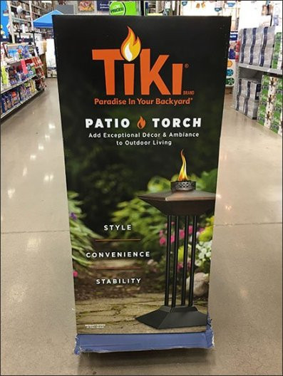 Tiki Paradise In Your Backyard
 Upscale Tiki Patio Torch Pallet Merchandising – Fixtures