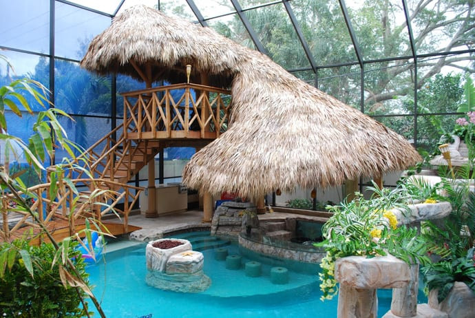 Tiki Paradise In Your Backyard
 Tiki Hut Change Your Pool into a Tropical Paradise