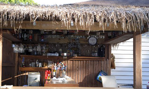 Tiki Paradise In Your Backyard
 Fusaro Home Improvements Tiki Bar