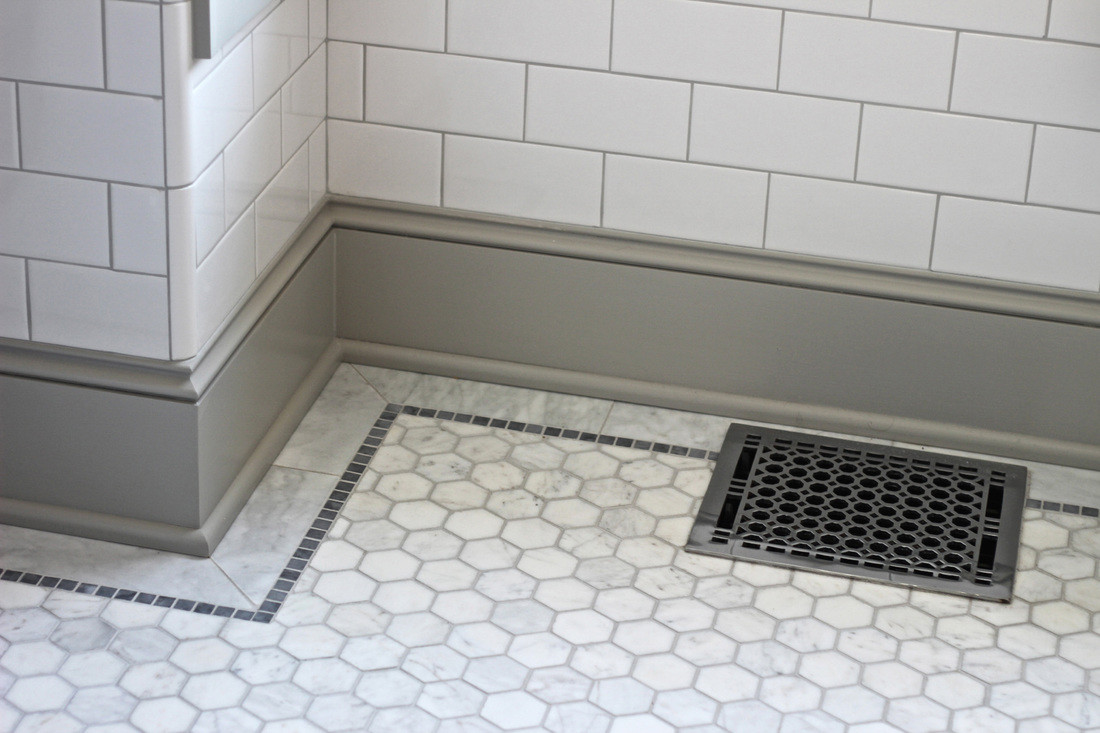 Tile Baseboard In Bathroom
 Victorian Bathroom QUARTER design studio