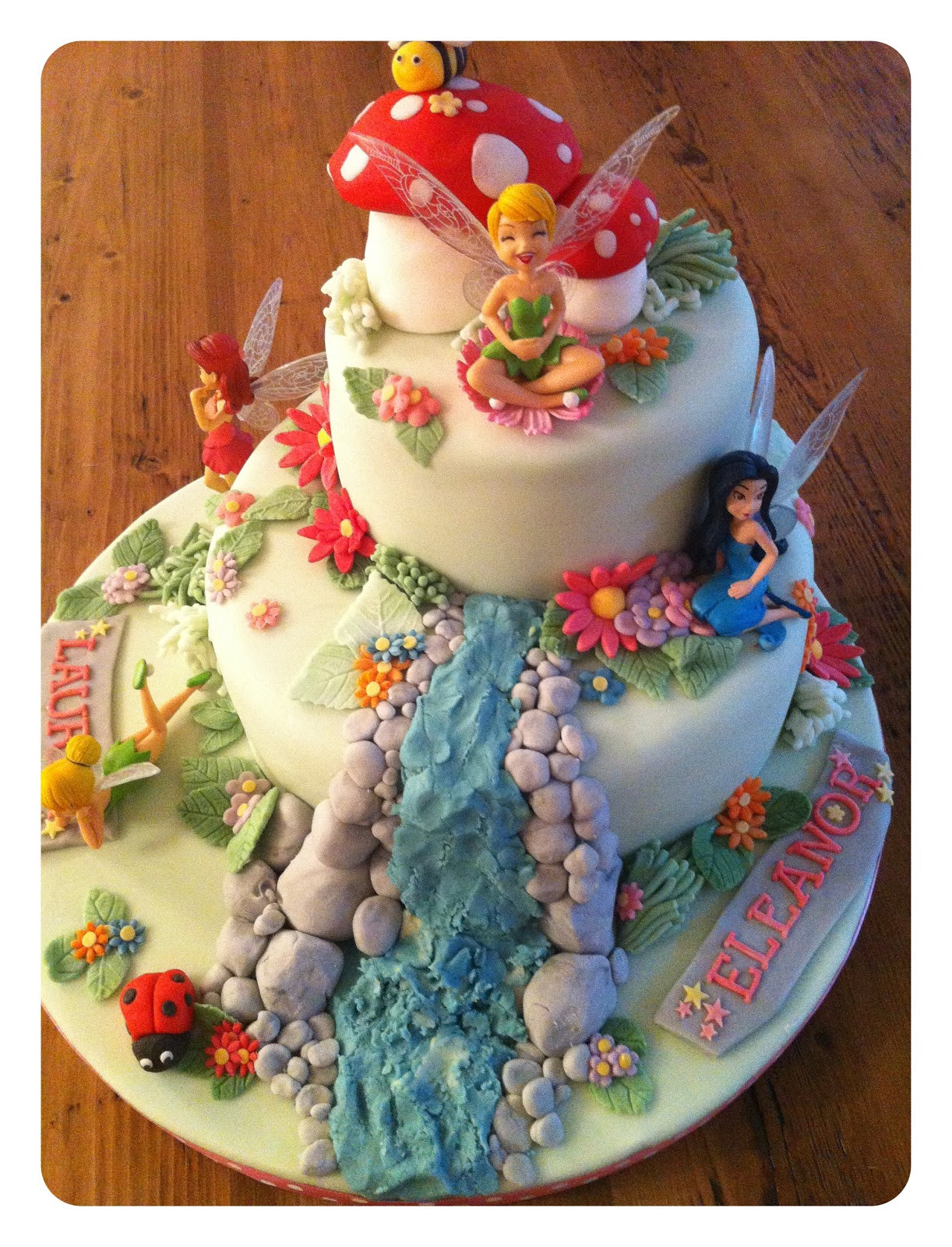 Tinkerbell Birthday Cakes
 homebird Tinkerbell birthday cake