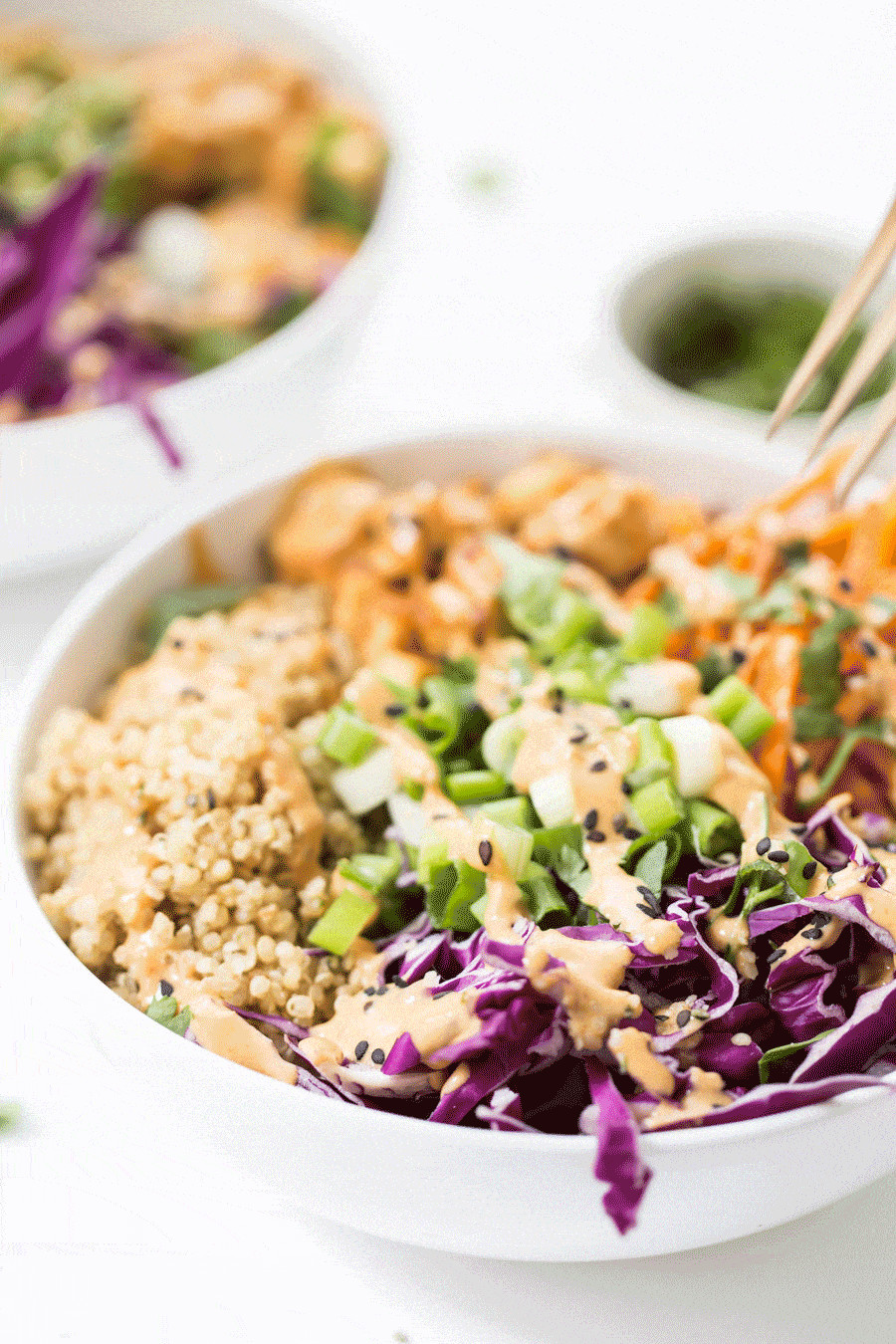 Tofu Quinoa Bowl
 Asian Quinoa Bowls with Peanut Baked Tofu Simply Quinoa