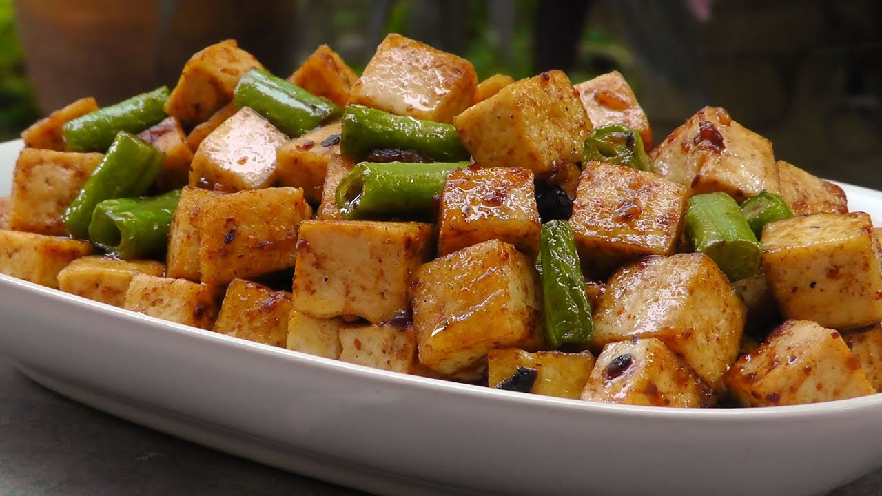 Tofu Recipes Asian
 Chinese Tofu in Black Bean Sauce Vegan Ve arian Recipe