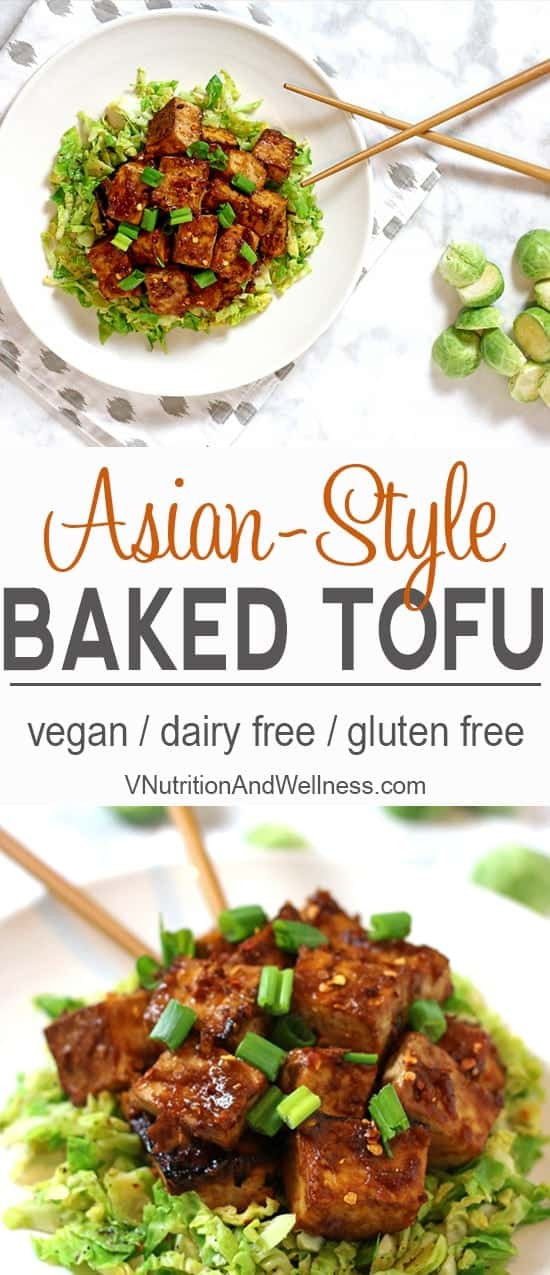 Tofu Recipes Asian
 Asian Baked Tofu with Shaved Brussels Sprouts