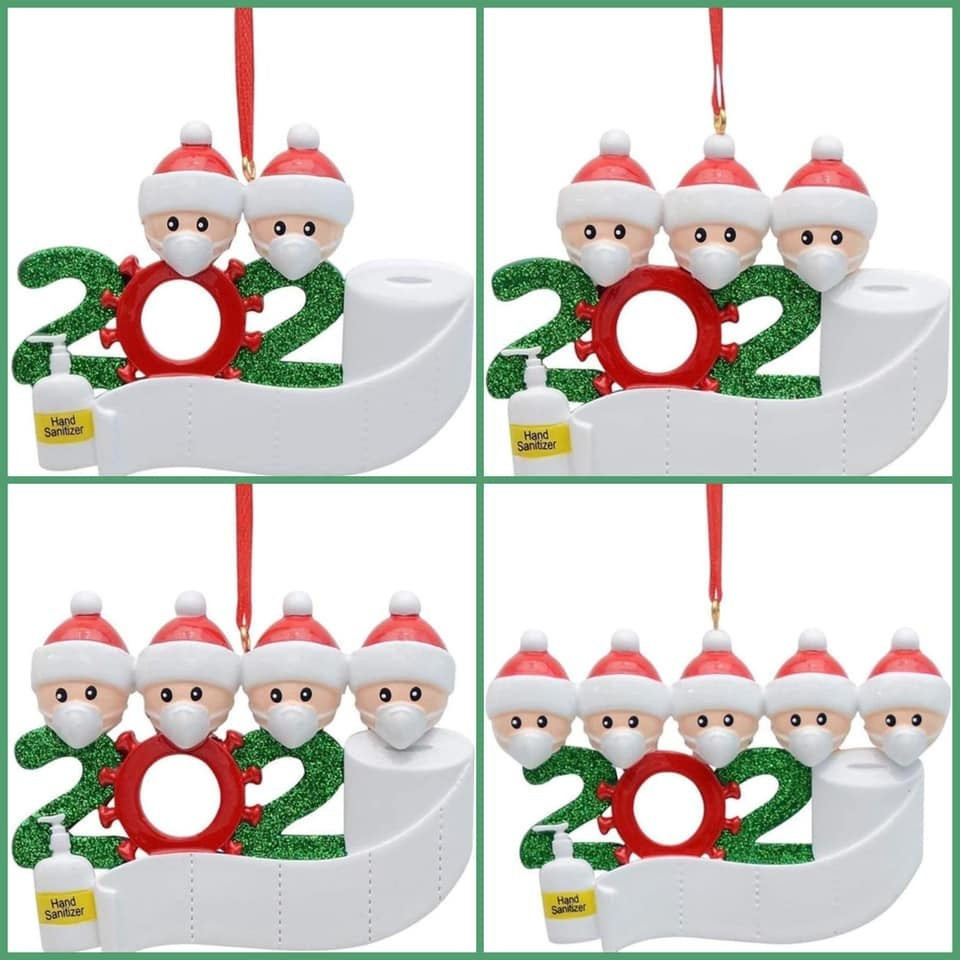 Toilet Christmas Ornaments
 Christmas Ornament 2020 with mask sanitizer toilet paper