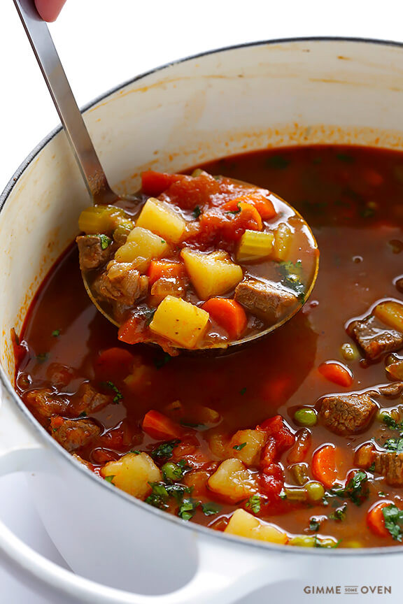 Tomato Beef Vegetable Soup
 Ve able Beef Soup