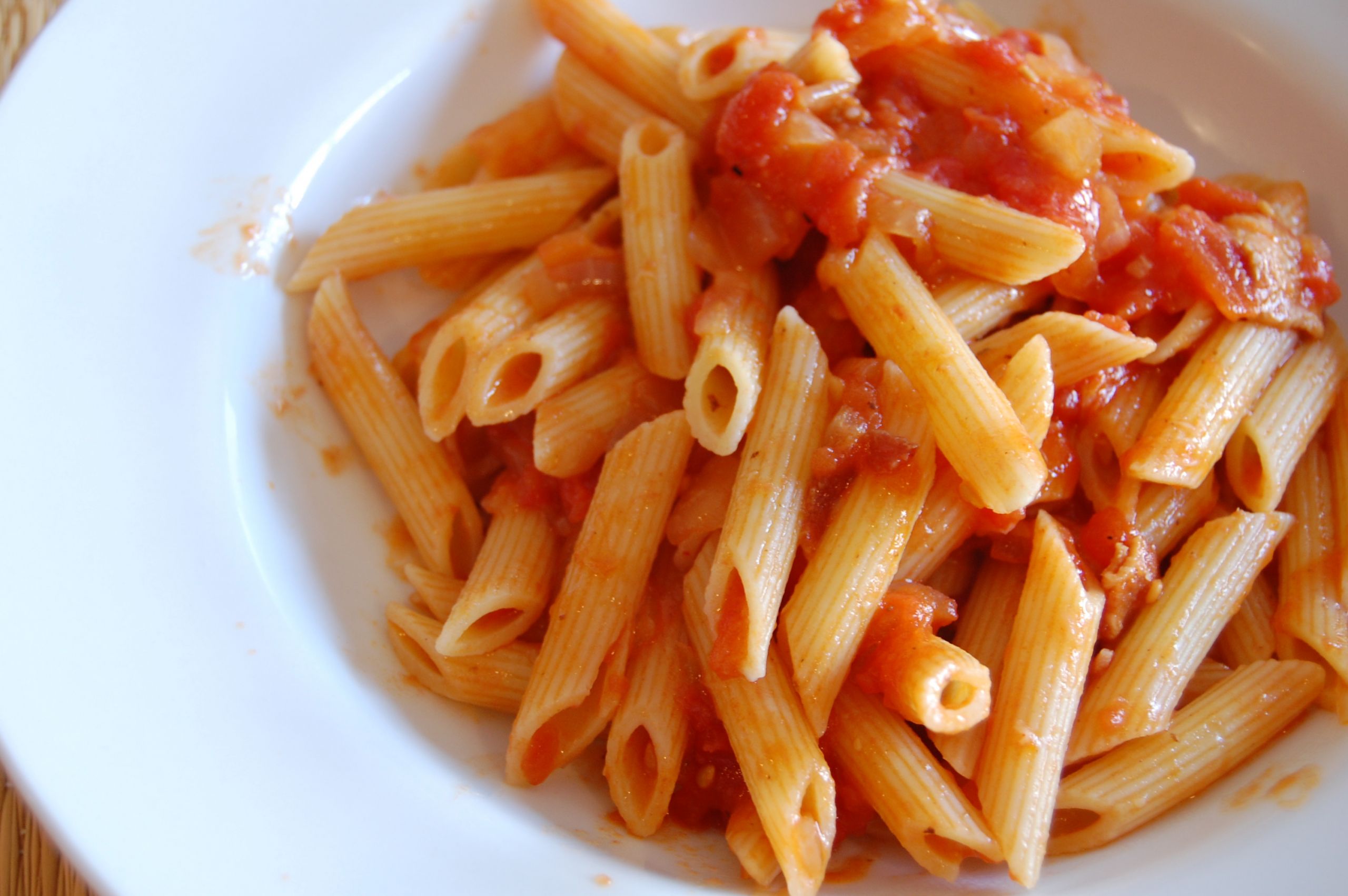 Tomato Pasta Sauce
 Rome – Pasta with bacon mushrooms and tomato sauce