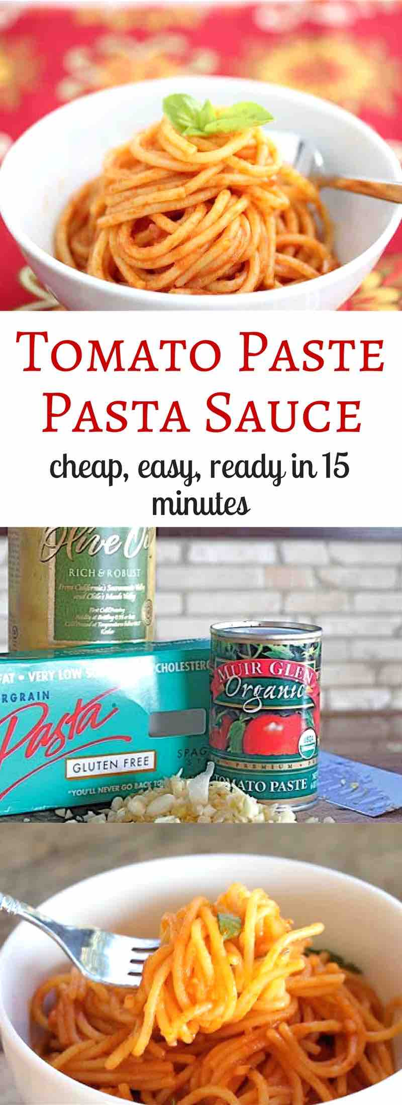 Tomato Paste To Sauce
 Easy Tomato Paste Pasta Sauce