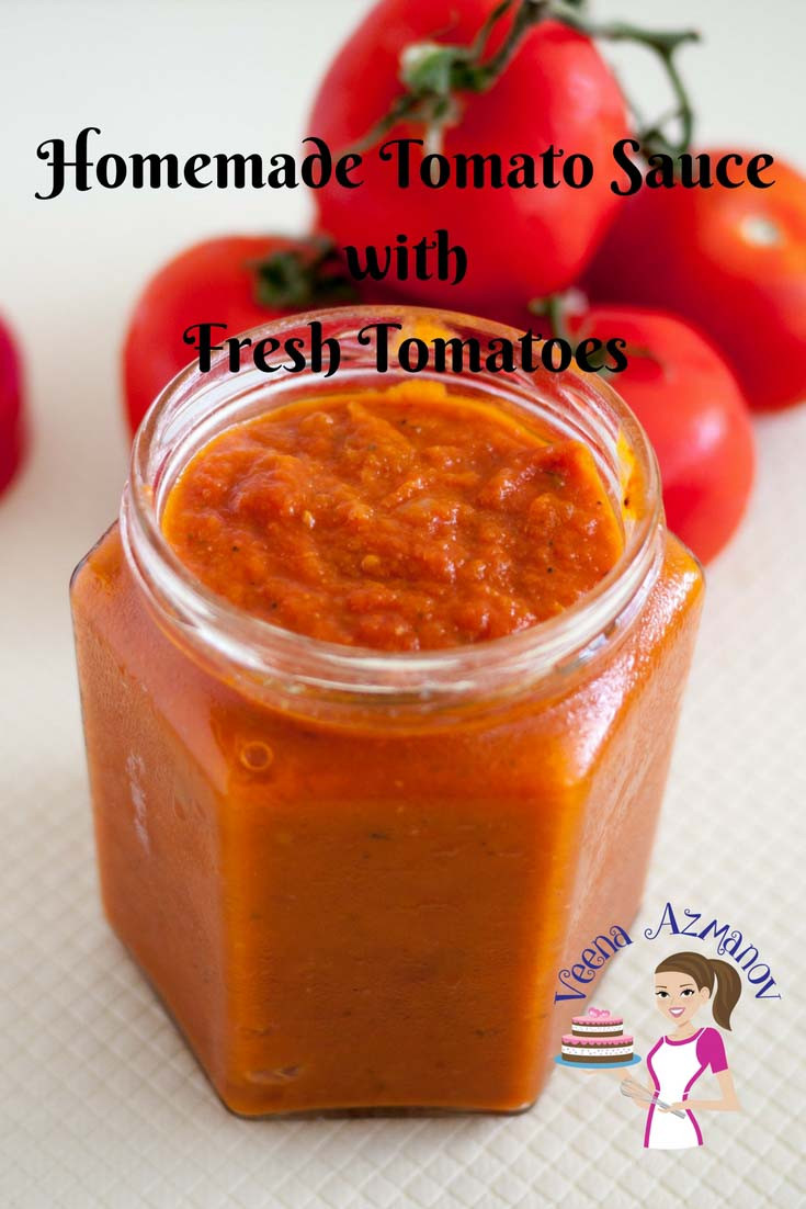 Tomato Sauce With Fresh Tomatoes
 Homemade Tomato Sauce with Fresh Tomatoes in 20 mins