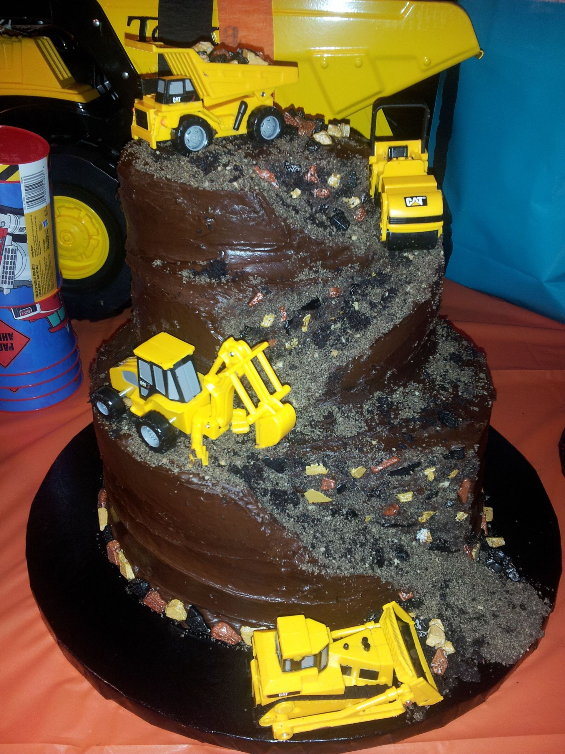 Tonka Truck Birthday Party
 Tonka Truck construction chocolate fudge dirt gravel sand