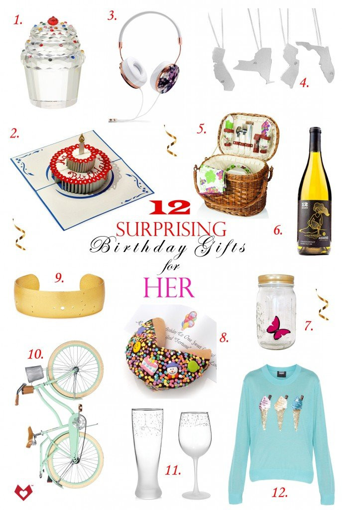 Top Birthday Gifts For Her
 12 Surprising Birthday Gifts for Her Lovepop