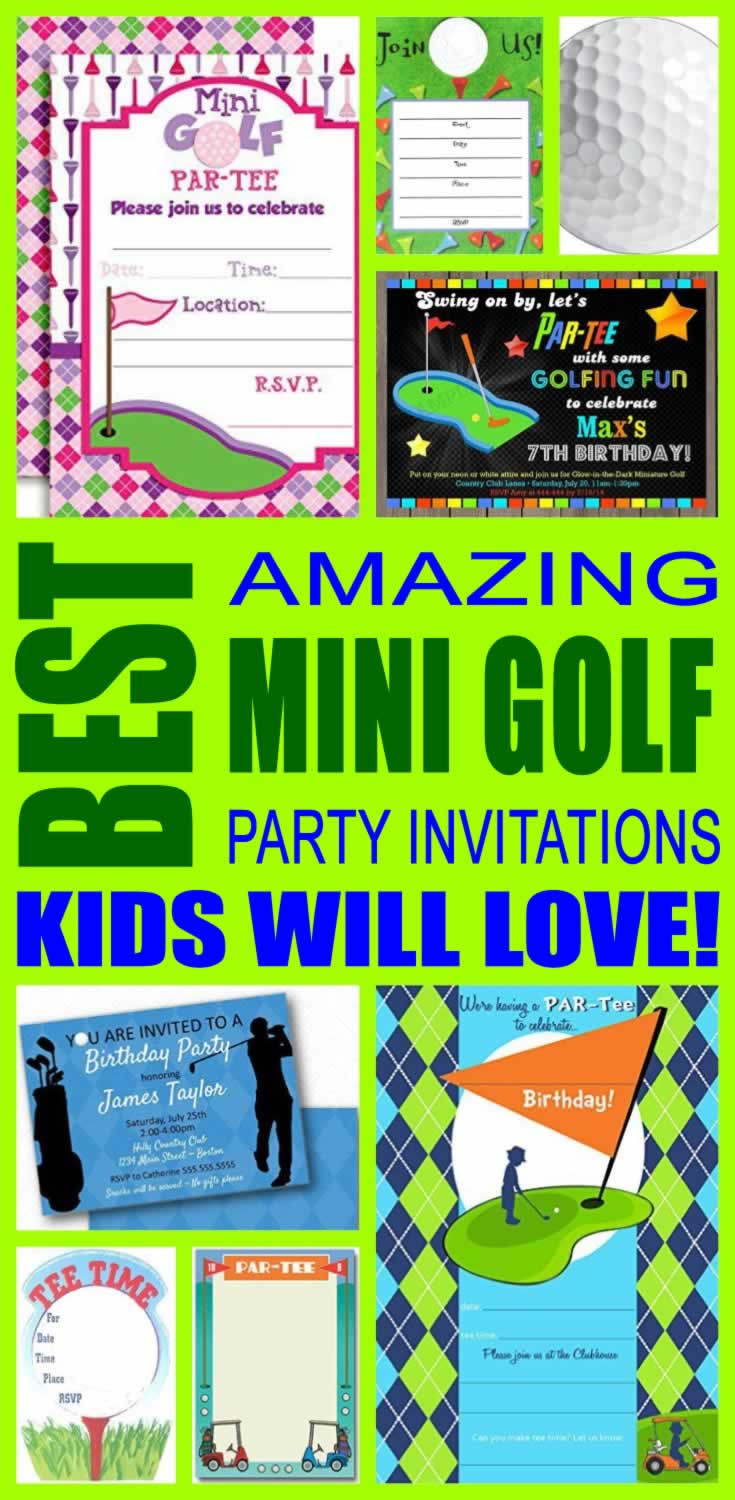 Top Golf Kids Party
 Best Mini Golf Party Invitations Kids Will Love