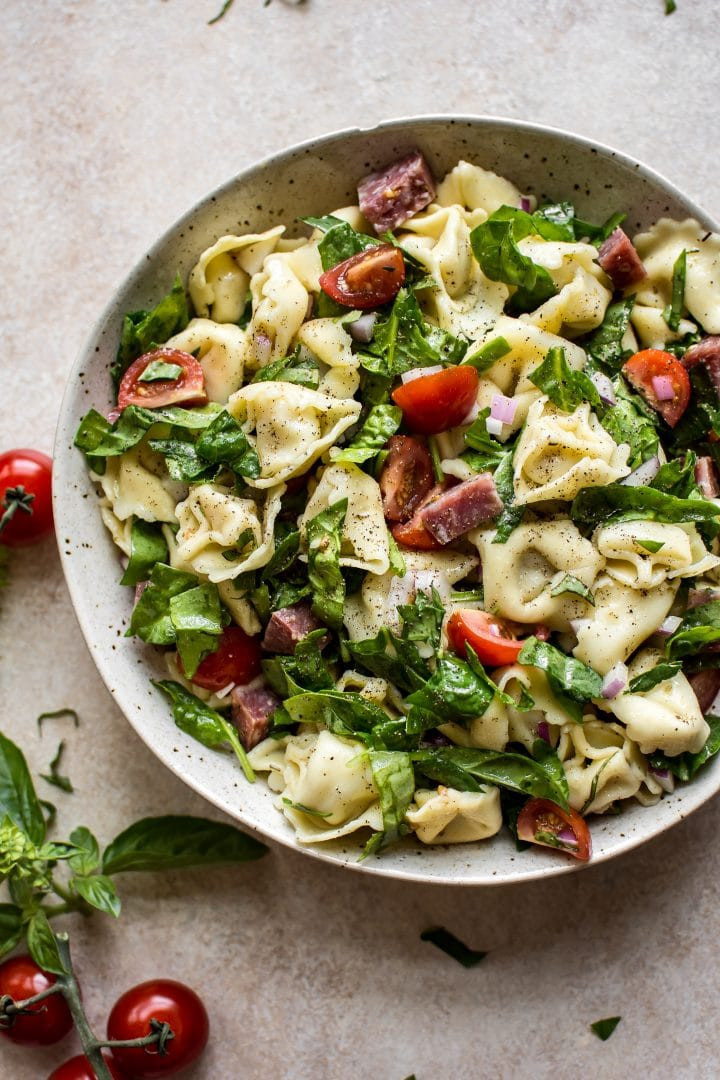 Tortellini Pasta Salad With Italian Dressing
 Spinach Tortellini Salad • Salt & Lavender