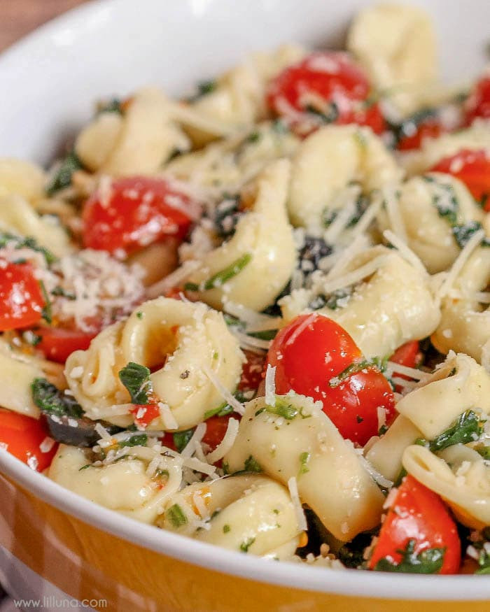 Tortellini Pasta Salad With Italian Dressing
 Spinach and Tortellini Salad Lil Luna