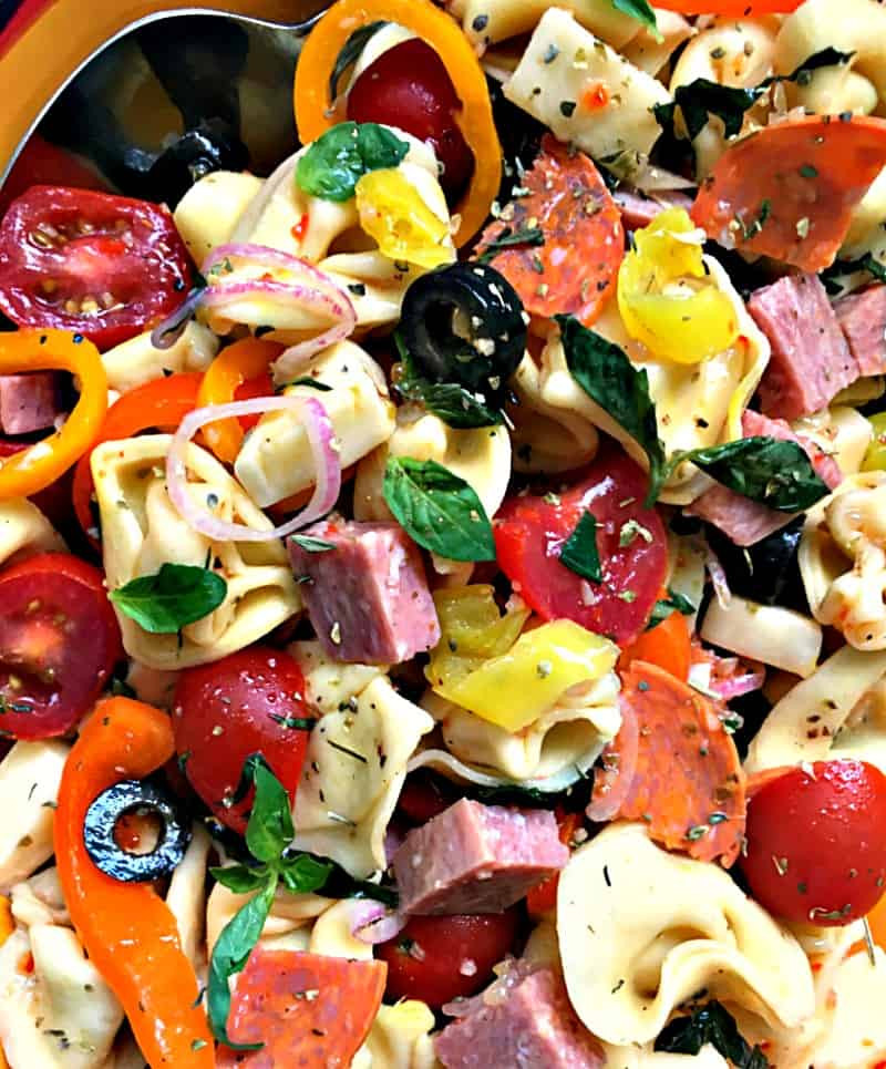 Tortellini Pasta Salad With Italian Dressing
 Italian Pasta Salad with tortellini and homemade dressing