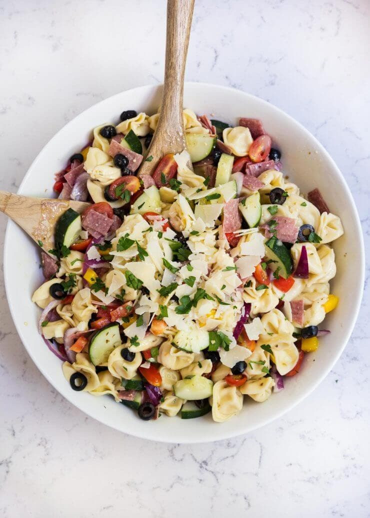 Tortellini Pasta Salad With Italian Dressing
 Easy tortellini Italian pasta salad I Heart Nap Time