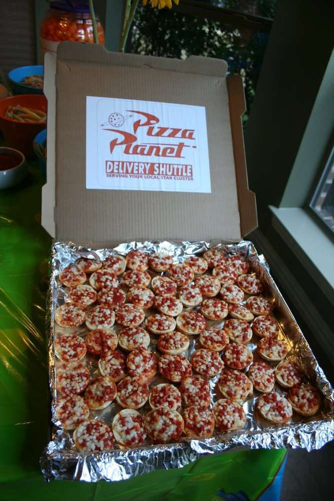 Toy Story Party Food Ideas
 Image ly Love the pizza sign inside the pizza box and