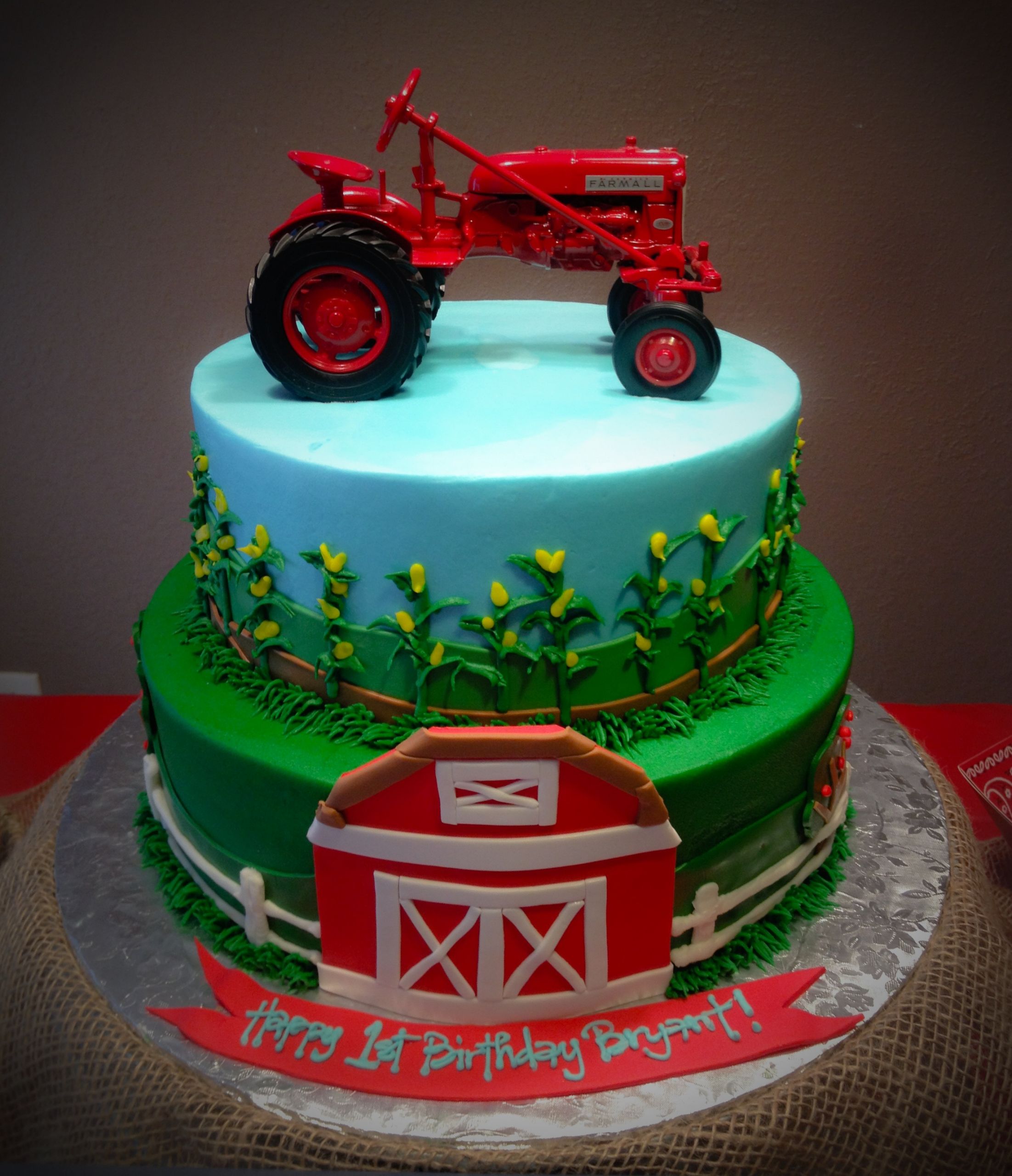 Tractor Birthday Cake
 Tractor Birthday Cakes