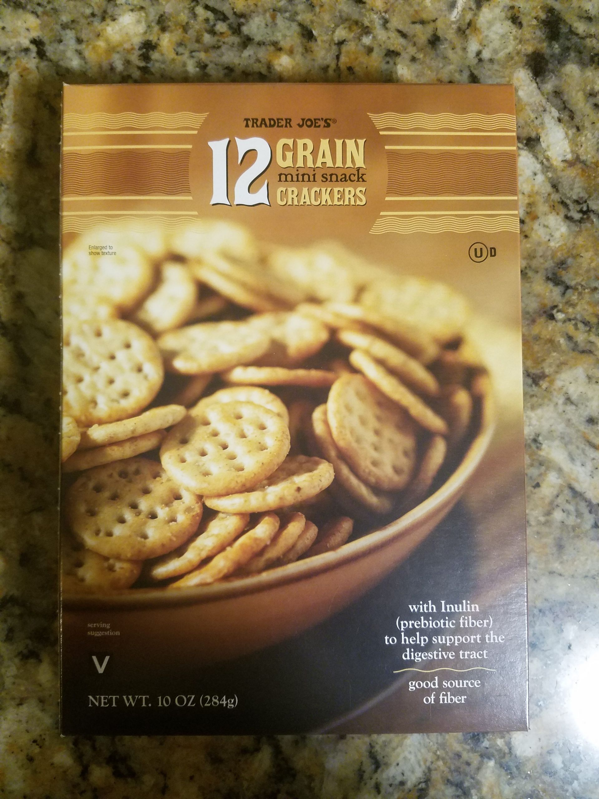Trader Joe'S Multigrain Crackers
 12 Grain Mini Snack Crackers