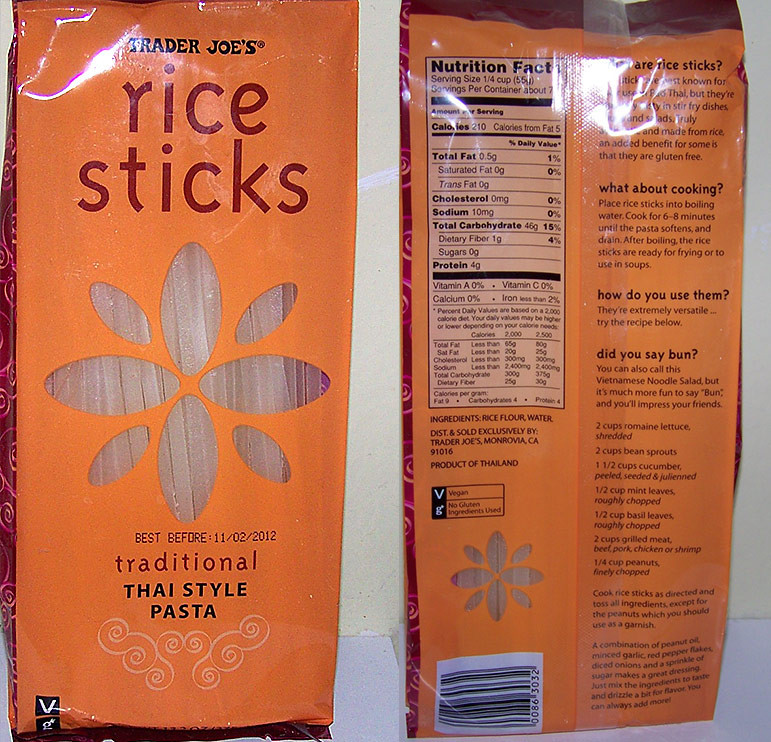 Trader Joe'S Rice Noodles
 rice noodles