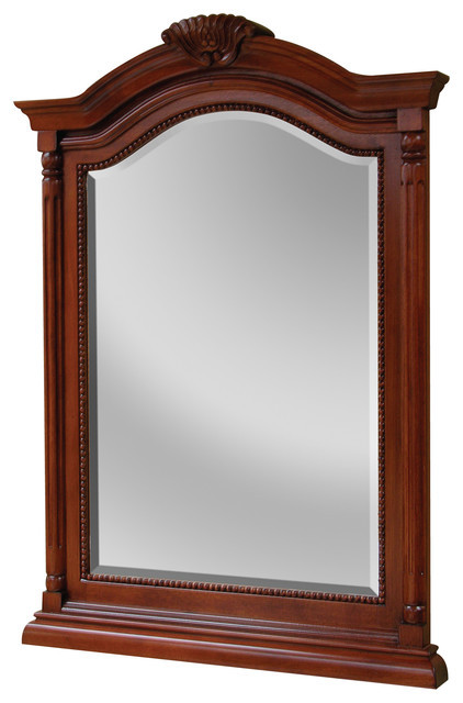 Traditional Bathroom Mirror
 Wingate 26" Premium Deep Cherry Mirror Traditional