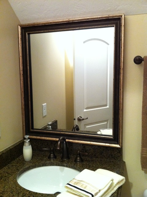 Traditional Bathroom Mirror
 Mirror Frame Kit Traditional Bathroom Mirrors salt