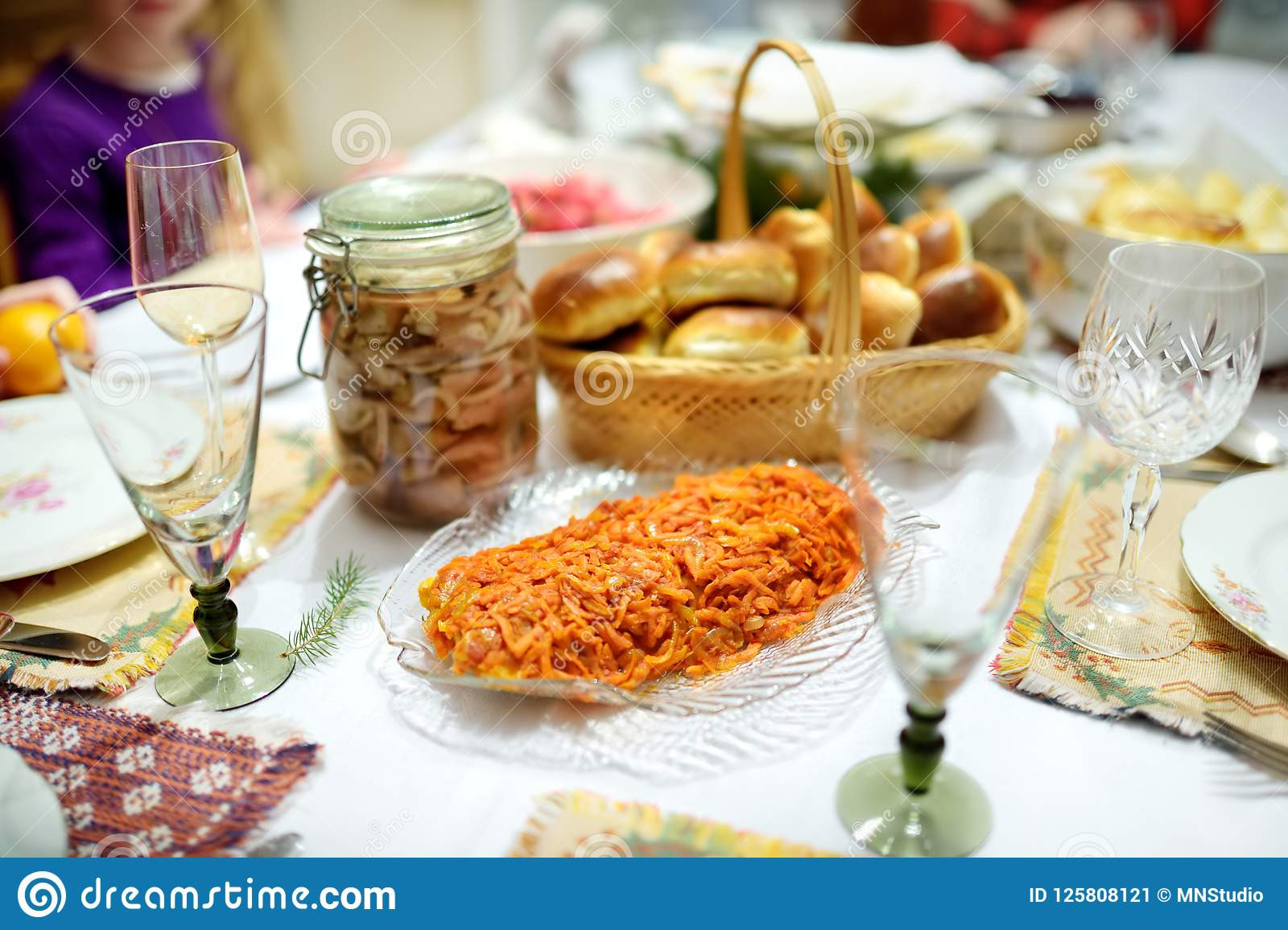 Traditional Christmas Eve Dinner
 Traditional Christmas Eve Dinner In Lithuania Held The