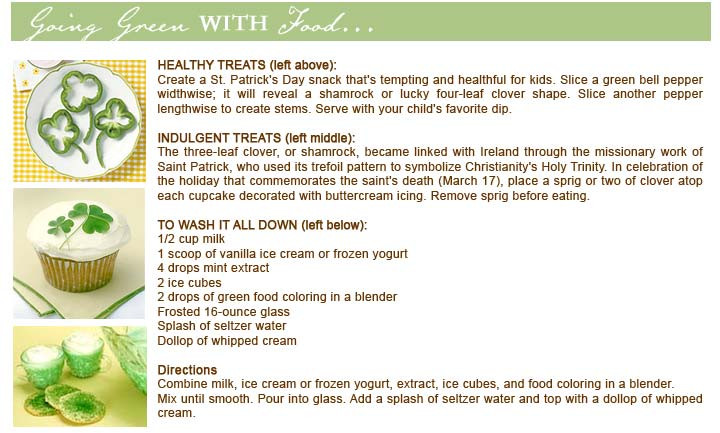 Traditional St. Patrick's Day Food
 St Patrick s Recipes St Patrick s Day Menu