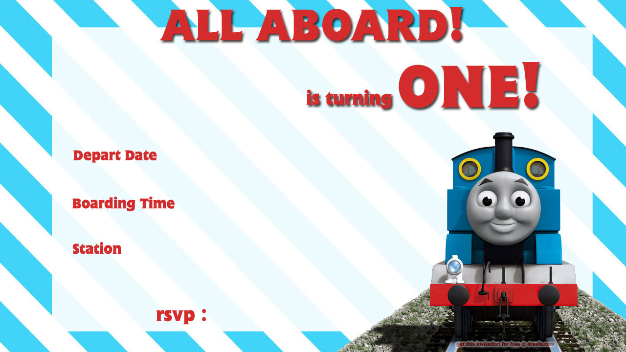 Train Birthday Invitation
 Free Printable Train Birthday Invitations Wording – FREE