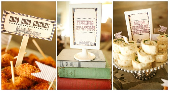 Train Birthday Party Food Ideas
 Vintage Train Birthday Party Pretty My Party