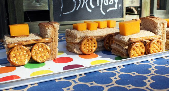 Train Birthday Party Food Ideas
 Thomas Birthday Party Food Ideas Train Sandwiches PBS