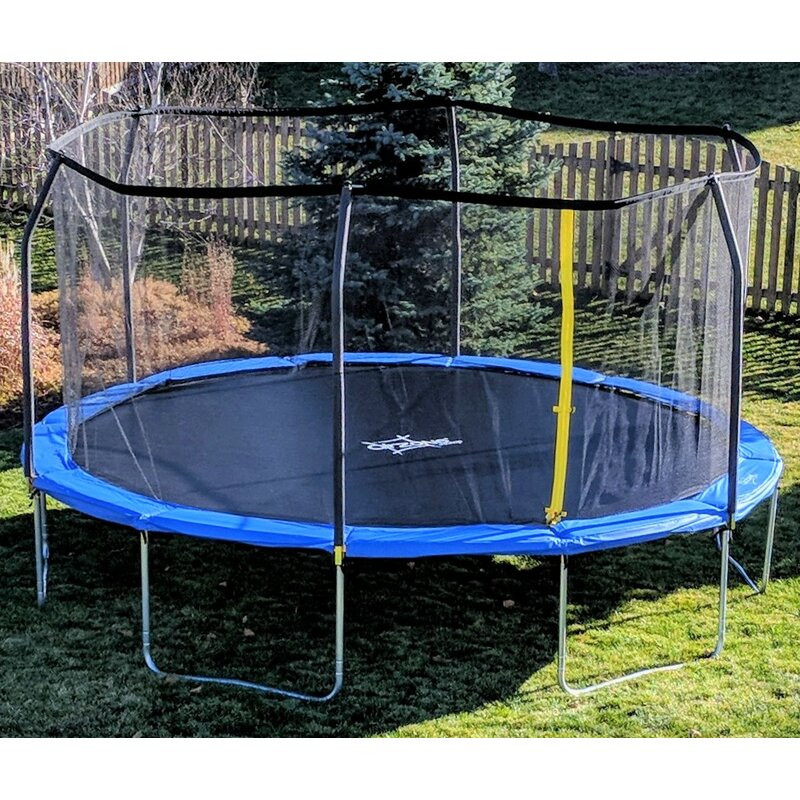 Trampolines For Backyard
 AirZone Play Backyard Jump 12 Round Trampoline with