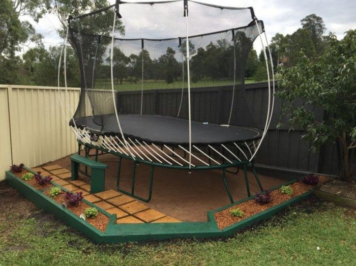 Trampolines For Backyard
 Fun Outdoor Backyard Trampoline