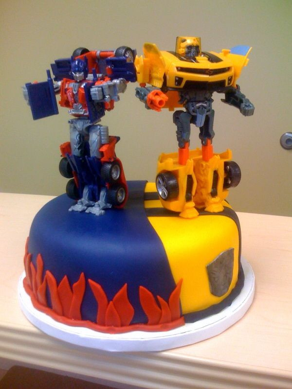 Transformers Birthday Cake
 Southern Blue Celebrations Transformer Cake Cupcake and