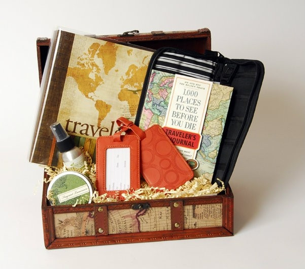 Travel Gift Basket Ideas
 World Travel Gift Basket for Men