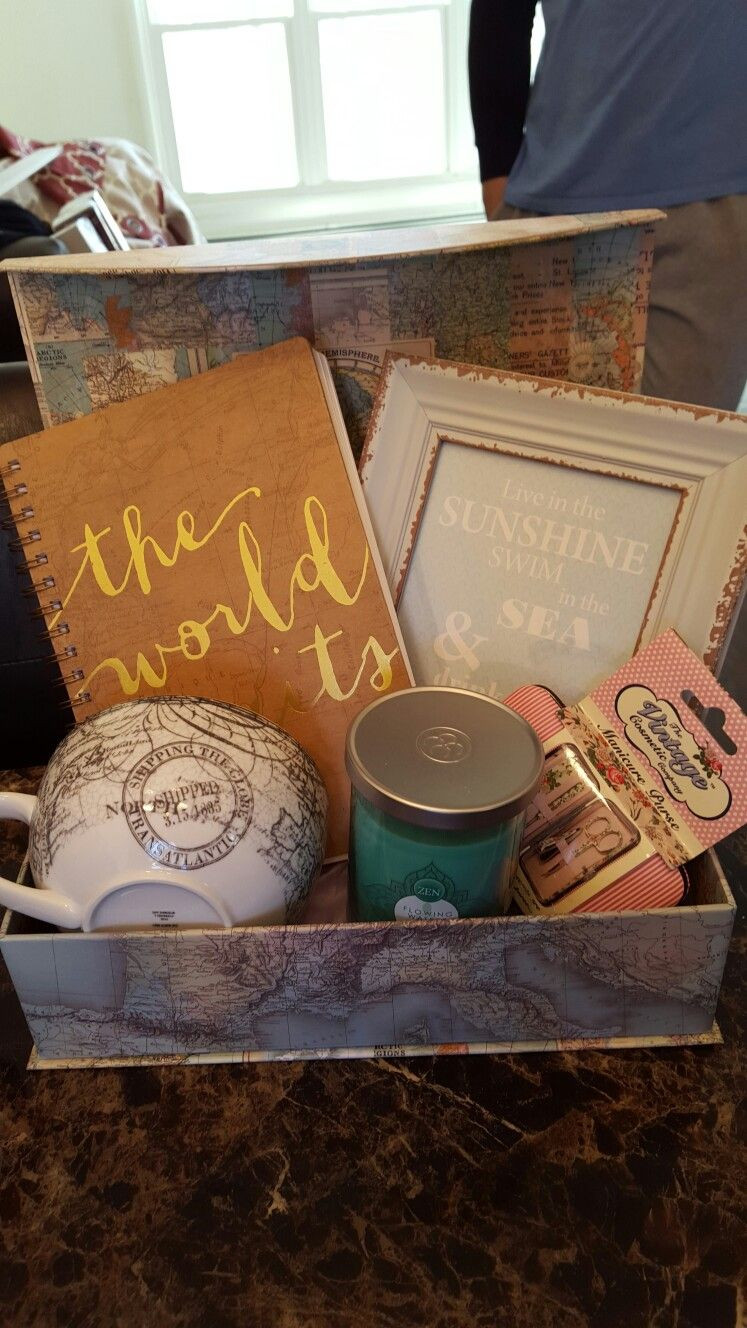 Travel Gift Baskets Ideas
 Traveling Gift Basket Creations by Me Pinterest