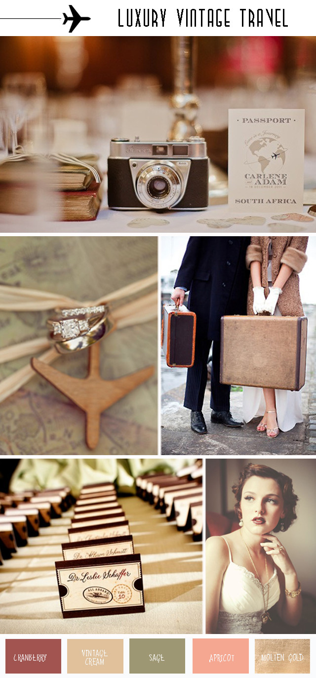 Travel Themed Wedding Ideas
 e Fly With Me Luxury Vintage Travel