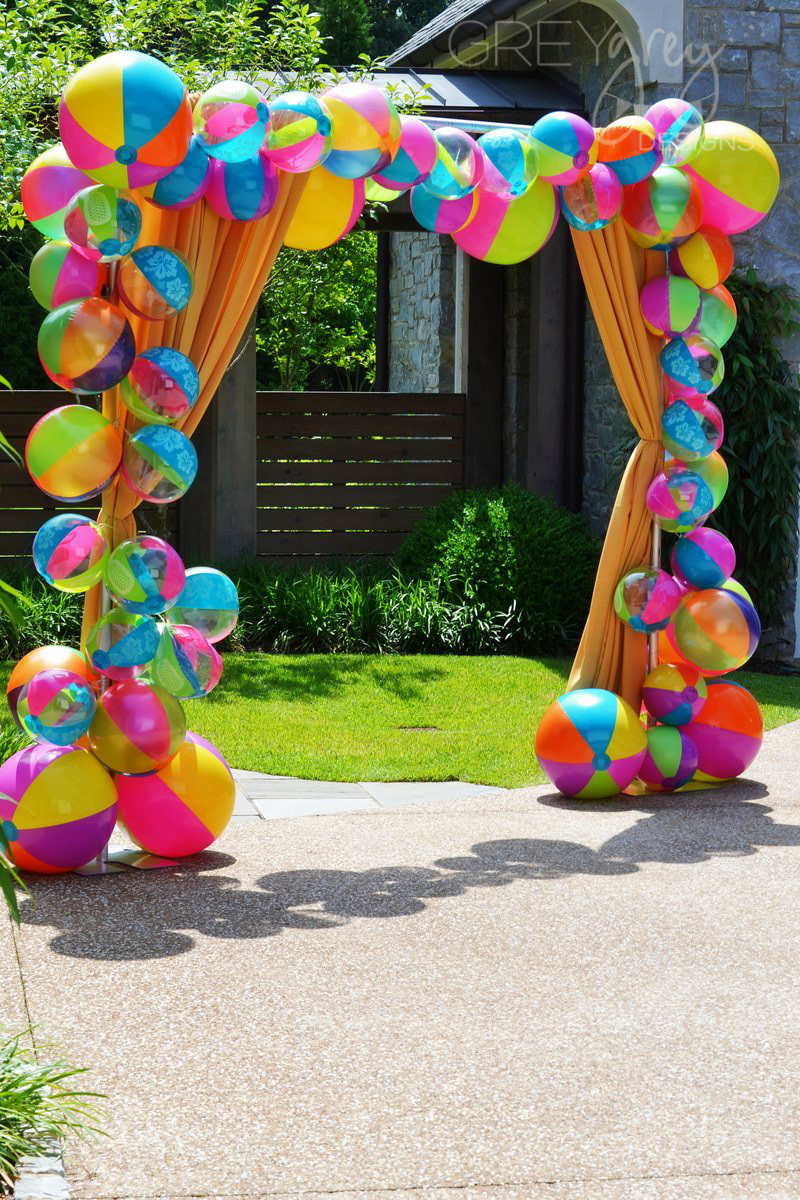 Tropical Beach Party Ideas
 GreyGrey Designs Aloha High School Luau Themed Graduation