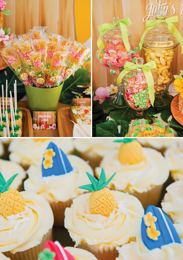 Tropical Beach Party Ideas
 Surf s Up Tropical Hawaiian 70th Birthday Party