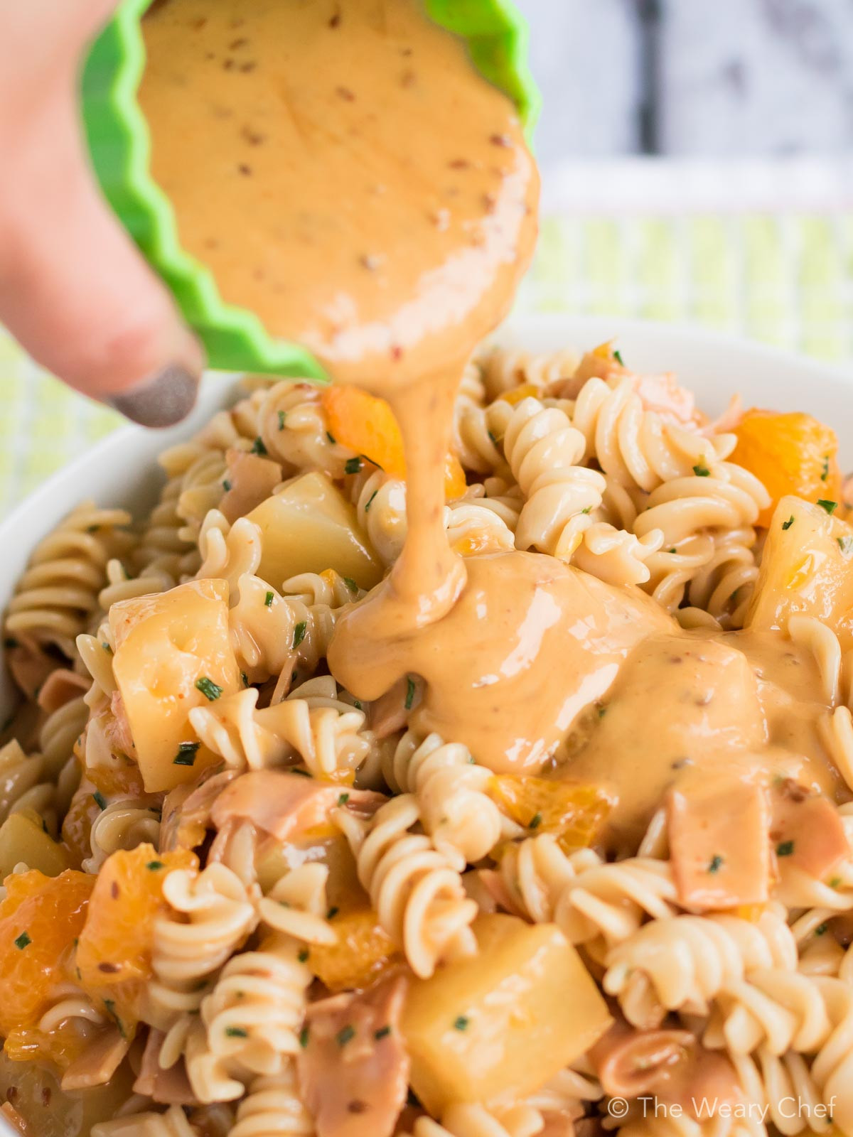 Tropical Side Dishes
 Hawaiian Pasta Salad The Weary Chef