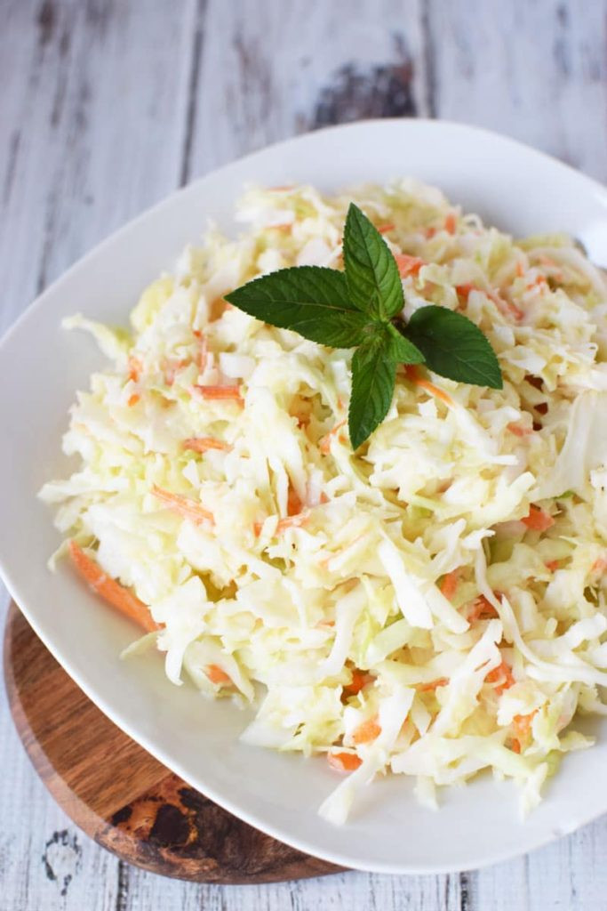 Tropical Side Dishes
 Hawaiian Coleslaw