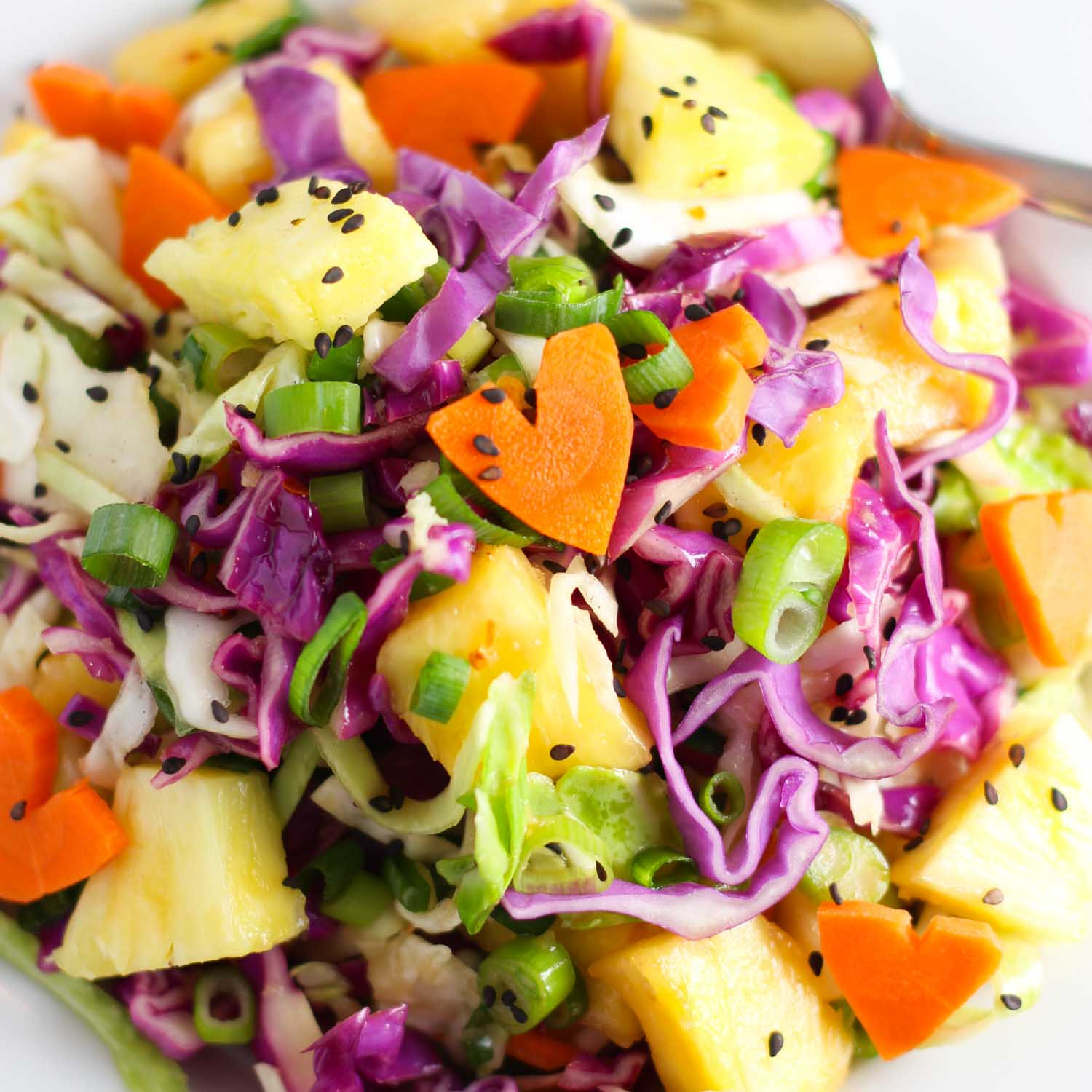 Tropical Side Dishes
 Hawaiian Coleslaw