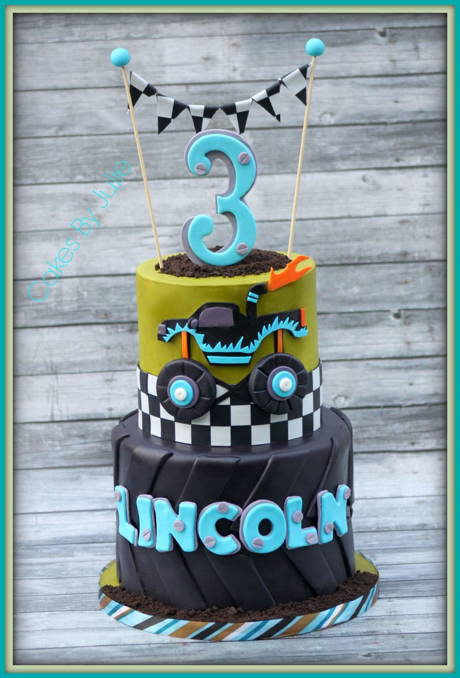 Truck Birthday Cake
 Monster Truck 3Rd Birthday Cake CakeCentral