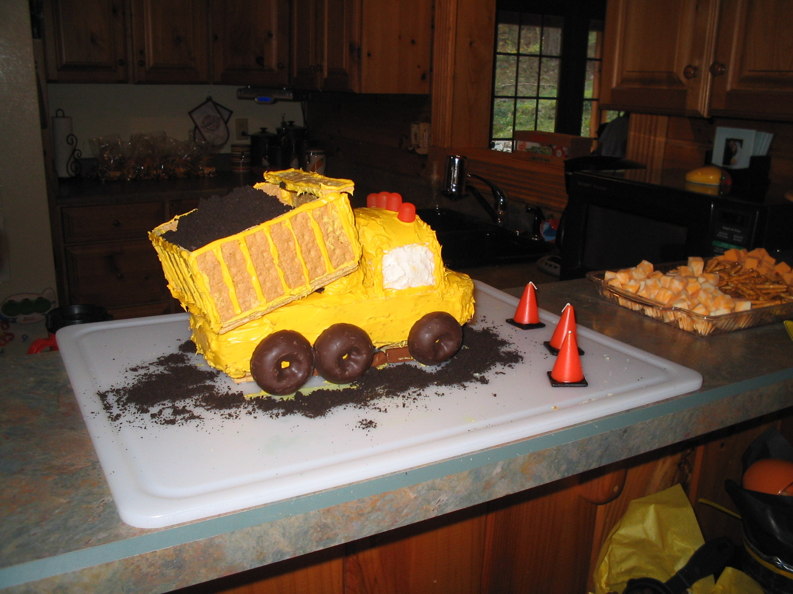 Truck Birthday Cake
 A Construction Themed Party Half a Hundred Acre Wood