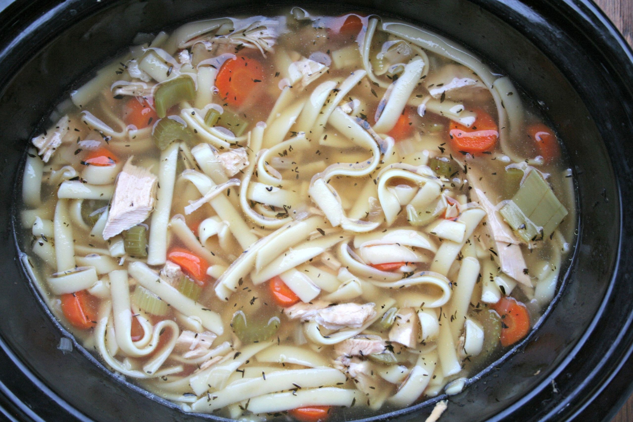 Turkey Carcass Soup Slow Cooker
 Grandma s Slow Cooker Turkey Noodle Soup The Magical